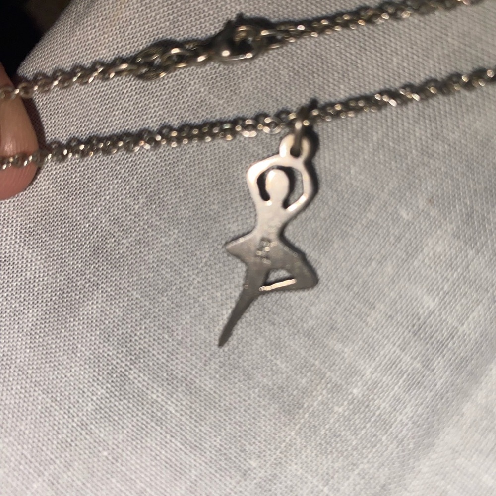 Woman’s Ballerina sterling silver Necklace & Charm